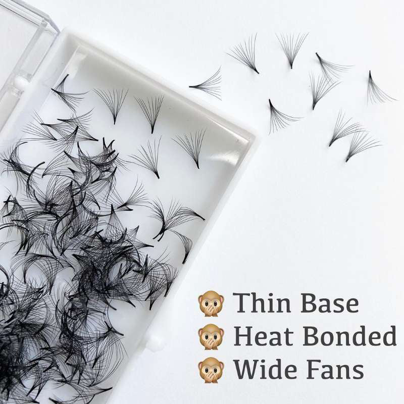 10D Pre-made Loose Fans With Pointy Base .05 (500 Fans)