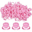 100 Pcs Heart-shaped Smart Glue Ring Holder Blooming Flower-Shaped Glue Cup